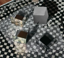 Suspension, Pyrite, avec rosace, argent, Ø18,3cm, H22,5cm - Bomma