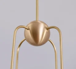 Suspension, Quadruple, Eos S, laiton brossé, Ø15,7cm, H70cm - Bert franck