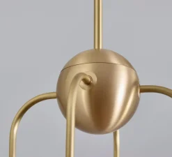 Suspension, Quadruple, Eos S, laiton brossé, Ø15,7cm, H70cm - Bert franck