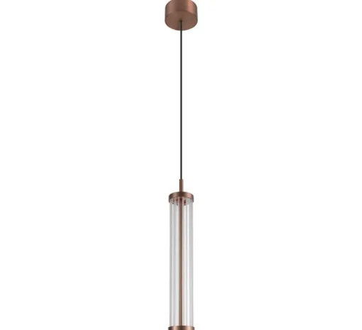 Suspension, Quimera, cuivre foncé mat, LED, dim, 2700-3000K, 320 lm, Ø7,6cm, H47cm - SLV