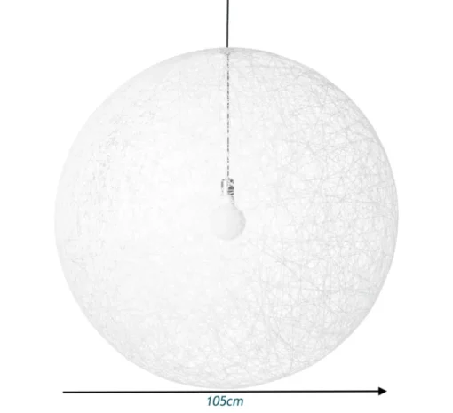 Suspension, Random Light II, Large, blanc, Ø105cm, H105cm - Moooi