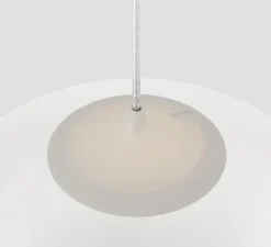 Suspension, Random solo 18 sans rosace, blanc givré, LED, dim, 3000K, 160 lm, Ø18cm, H18,7cm - Lodes