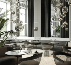 Suspension, Random solo 12 sans rosace, transparent, LED, dim, 3000K, 160 lm, Ø12cm, H12,7cm - Lodes