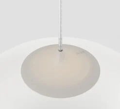 Suspension, Random solo 14 sans rosace, blanc givré, LED, dim, 3000K, 160 lm, Ø14cm, H14,7cm - Lodes