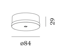 Suspension, Ray ceiling suspended 2.0, noir, LED, 3000K, 420lm, Ø6,7cm, H20cm - Wever&Ducré