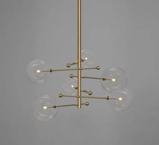 Suspension, RD15 6 Arms, laiton, Ø138,9cm, H83,9cm - Schwung