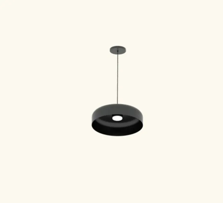 Suspension, Rea, noir mat, Ø38cm, H10cm - Robin