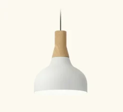 Suspension, Reiko cone, blanc mat, Ø21cm, H24cm - Robin