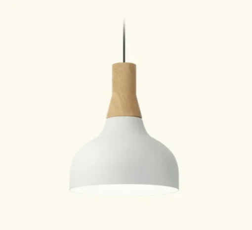Suspension, Reiko cone, blanc mat, Ø21cm, H24cm - Robin
