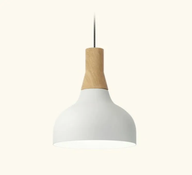 Suspension, Reiko cone, blanc mat, Ø21cm, H24cm - Robin