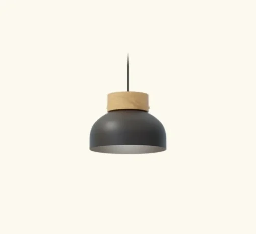 Suspension, Reiko flat, noir mat, Ø21cm, H15cm - Robin