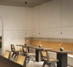 Suspension, Rendez-vous avec rosace, noir, LED, 2700K, 103 lm, Ø7cm, H4,2cm - Panzeri