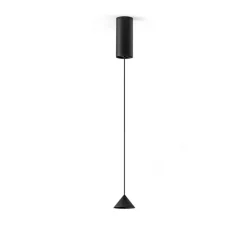 Suspension, Rendez-vous avec rosace, noir, LED, 2700K, 103 lm, Ø7cm, H4,2cm - Panzeri
