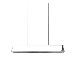 Suspension, Respiro 1200, noir, 2700K, 3400lm, L120cm, H15cm - DCW éditions