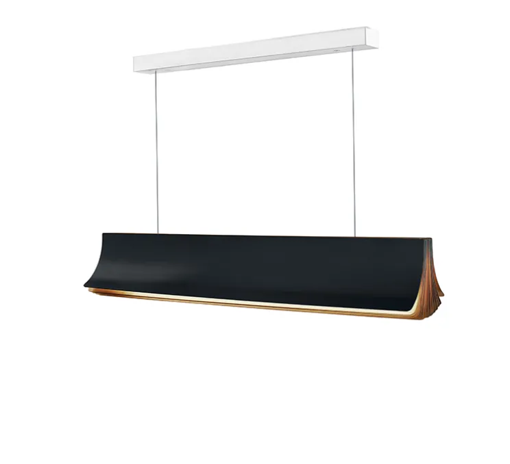 Suspension, Respiro 900, noir, 2700K, 3400lm, L90cm, H15cm - DCW éditions