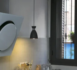 Suspension, Retro, noir et or, H12cm - FARO