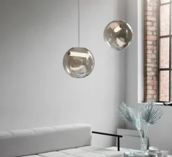 Suspension, Reveal small, verre fumé, Ø35cm, LED, 3000K, 900lm, - Northern