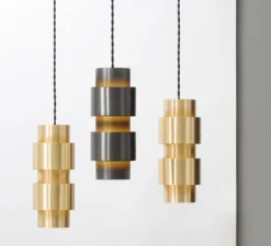 Suspension, Ring, laiton, L10cm, H24cm - CTO lighting