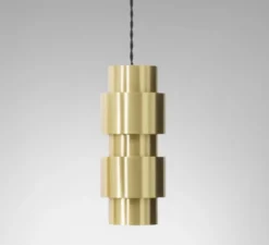 Suspension, Ring, laiton, L10cm, H24cm - CTO lighting