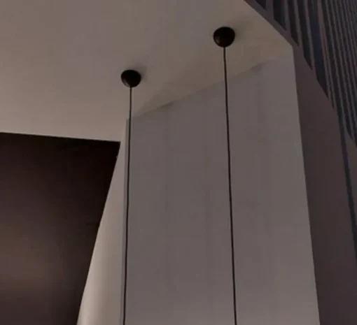 Suspension, Ring S1, noir, Ø25cm, H12cm - B.lux
