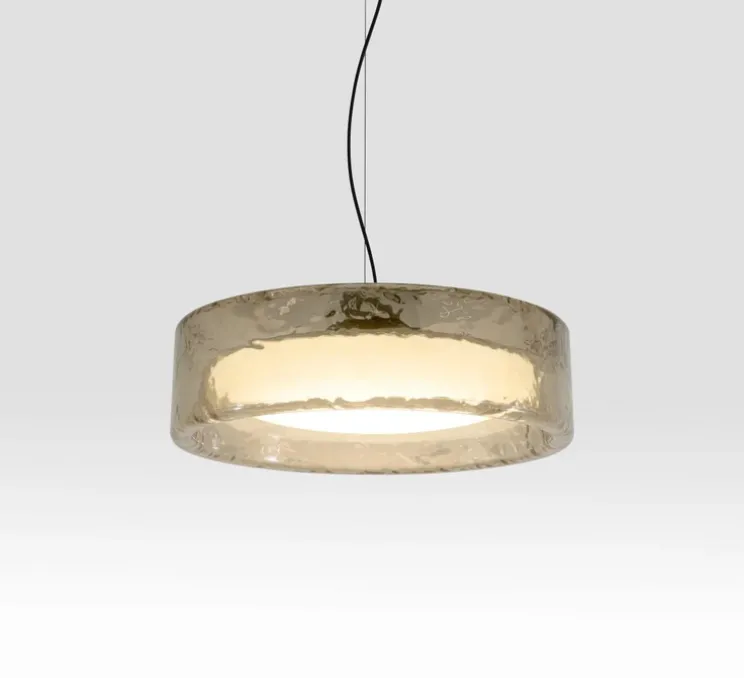 Suspension, Ringo 70, verre fumé, LED, dim, 2700-3000-4000K, 3205 lm, Ø70cm, H21cm - Marset