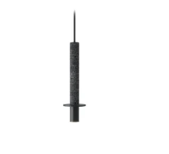 Suspension, Rita , béton, noir mat, Ø6cm, H41cm - Robin