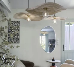 Suspension, Rivage L, lin naturel, Ø78cm, H6cm - Market Set