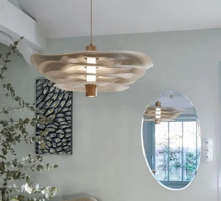 Suspension, Rivage, lin naturel, Ø78cm, H32cm - Market Set