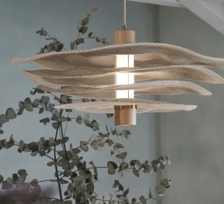 Suspension, Rivage, lin naturel, Ø78cm, H32cm - Market Set