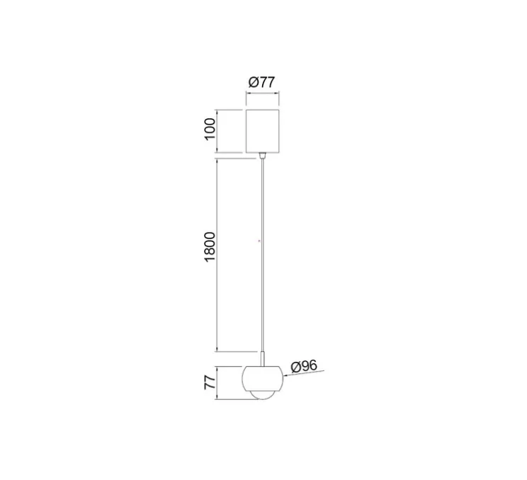 Suspension, Roller, blanc, LED, dim, 3000K, 1000 lm, Ø9,6cm, H7,7cm - Mantra