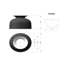 Suspension, Ronde 40, gris pigeon, Ø40cm, H28cm - Gubi