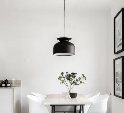 Suspension, Ronde 40, noir charbon, Ø40cm, H28cm - Gubi