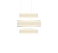 Suspension, Ronde X3, blanc, LED, dim, 2700K, 4101 lm, Ø80cm, H71cm - Dix heures dix