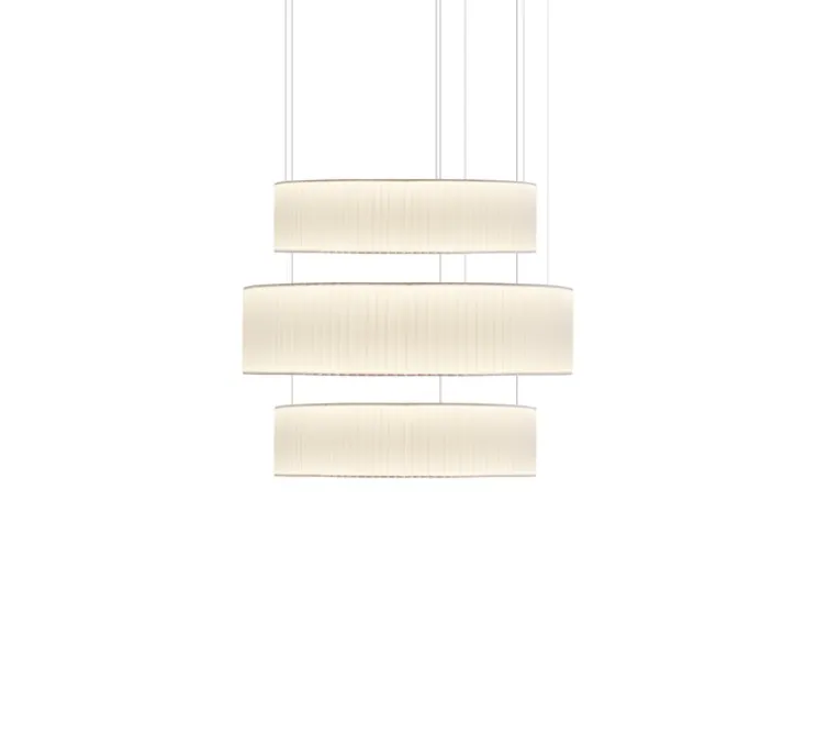 Suspension, Ronde X3, blanc, LED, dim, 2700K, 4101 lm, Ø80cm, H71cm - Dix heures dix