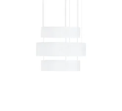 Suspension, Ronde X3, blanc, LED, dim, 2700K, 4101 lm, Ø80cm, H71cm - Dix heures dix