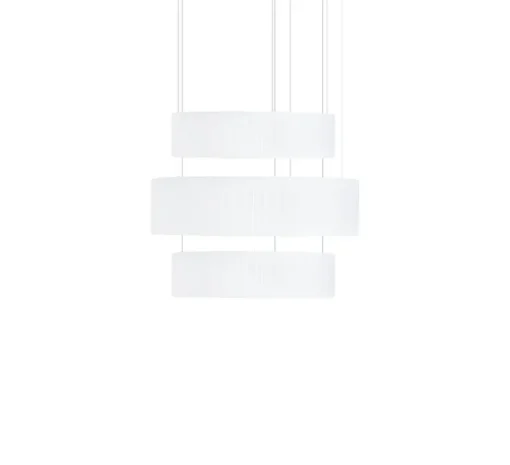 Suspension, Ronde X3, blanc, LED, dim, 2700K, 4101 lm, Ø80cm, H71cm - Dix heures dix