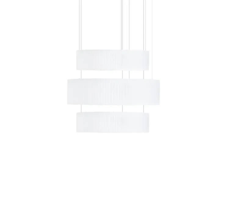 Suspension, Ronde X3, blanc, LED, dim, 2700K, 4101 lm, Ø80cm, H71cm - Dix heures dix
