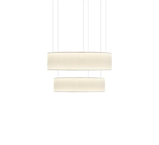 Suspension, Ronde X2, blanc, LED, dim, 2700K, 2858 lm, Ø80cm, H43,5cm - Dix heures dix