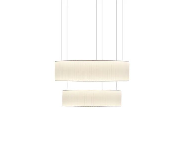Suspension, Ronde X2, blanc, LED, dim, 2700K, 2858 lm, Ø80cm, H43,5cm - Dix heures dix