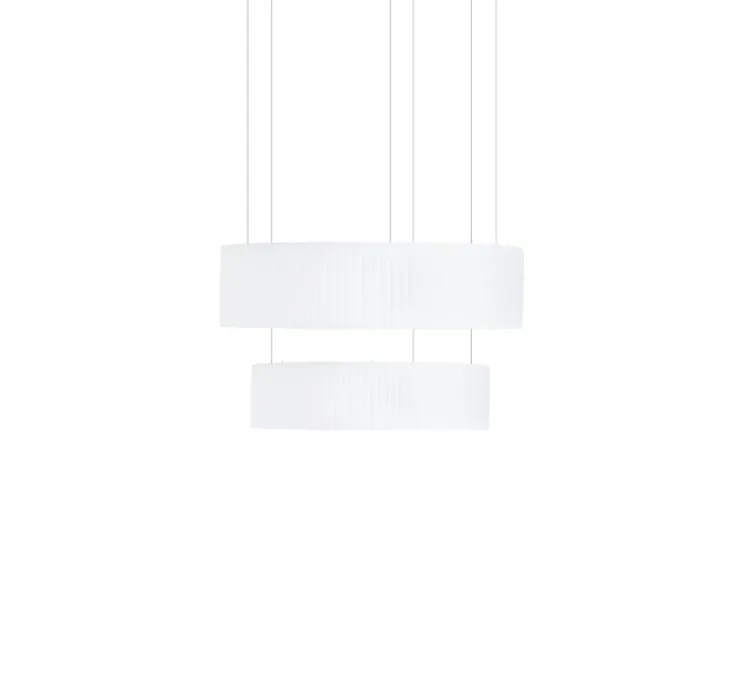 Suspension, Ronde X2, blanc, LED, dim, 2700K, 2858 lm, Ø80cm, H43,5cm - Dix heures dix