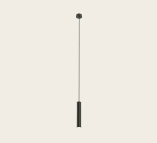 Suspension, Rose 25, noir mat, Ø4cm, H25cm - Robin