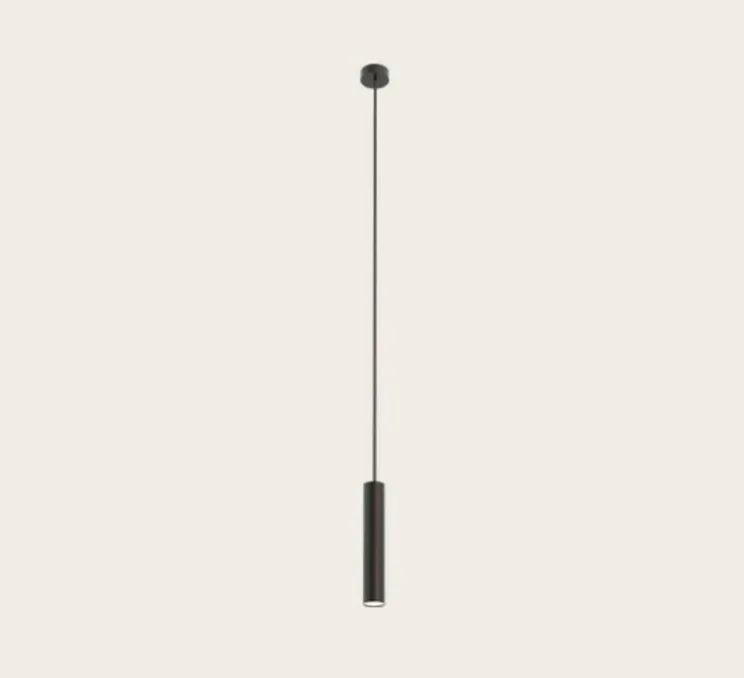 Suspension, Rose 25, noir mat, Ø4cm, H25cm - Robin