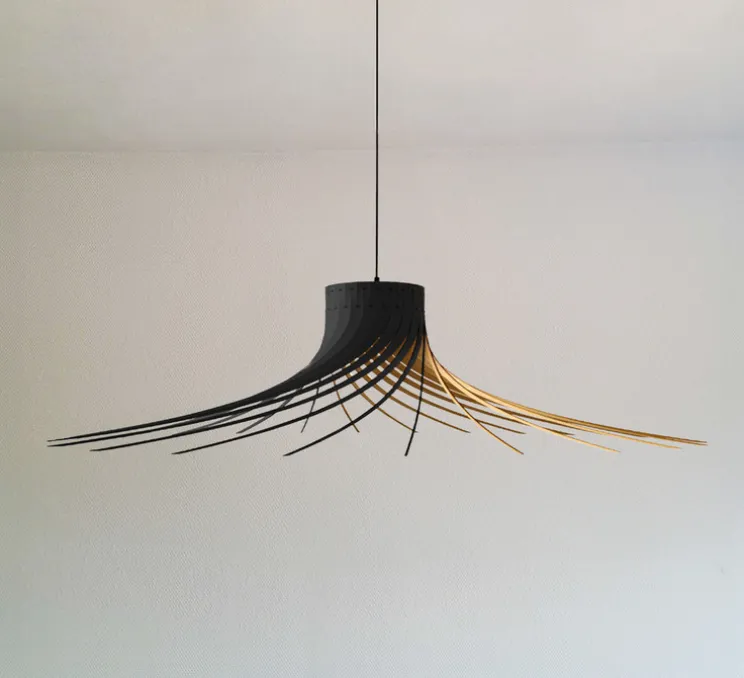 Suspension, ROTOND XL, bouleau noir, Ø125cm, H33cm - Piatoni