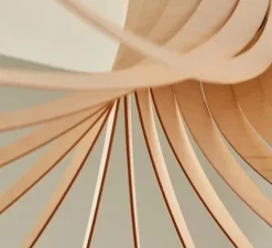 Suspension, ROTOND XXL, naturel,bouleau, Ø150cm, H50cm - Piatoni