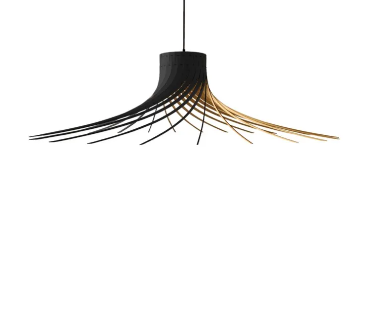 Suspension, ROTOND XXL, noir, bouleau, Ø150cm, H50cm - Piatoni