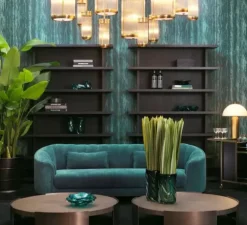 Suspension, Rousseau S, laiton antique, Ø12cm, H30,5cm - Eichholtz