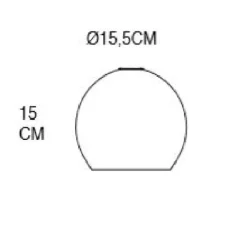 Suspension, Rowan 15,5, caméléon or, Ø15,5cm, H15,5cm - Ebb and Flow