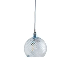 Suspension, Rowan Crystal, Swirl, S, transparent, Ø15,5cm, H15cm - Ebb and Flow