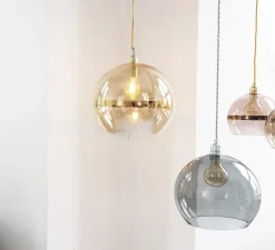 Suspension, Rowan, gris fumée, Ø28cm - Ebb and Flow