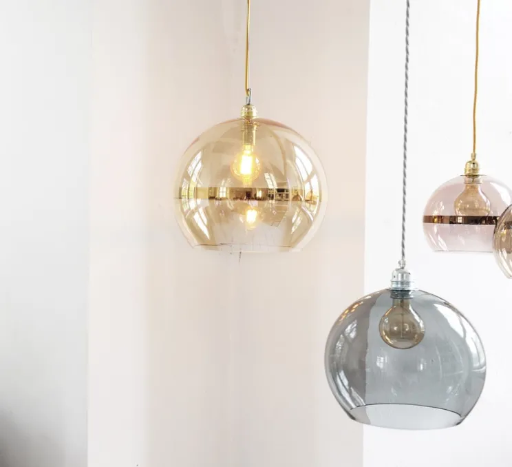 Suspension, Rowan, gris fumée, Ø28cm - Ebb and Flow